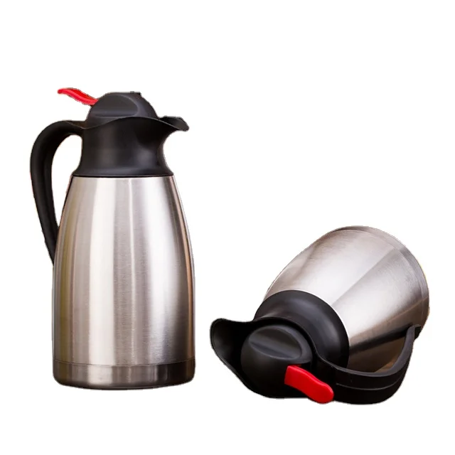 

European style stainless steel restaurant household coffee hot kettle portable cock mouth thermal tea kettle, Customized color