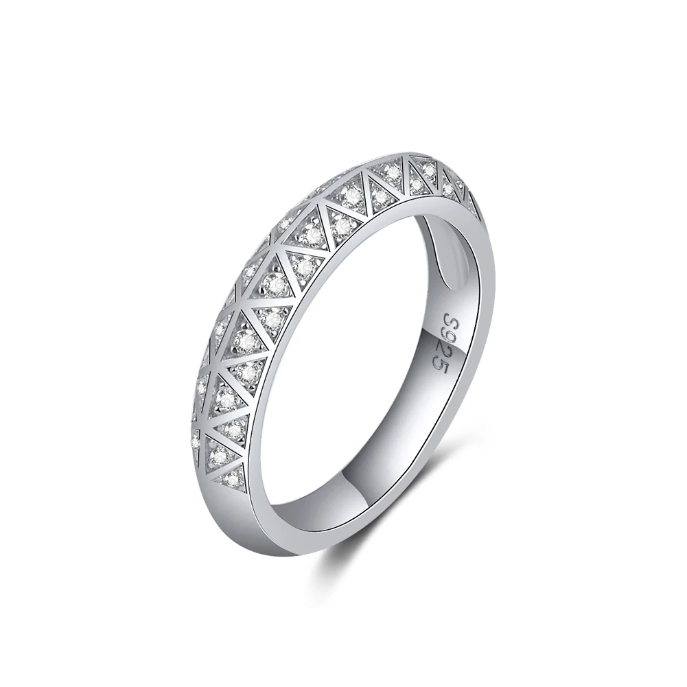 

RINNTIN SR246 personalized designer women men jewelry wholesale 925 sterling silver wedding eternity rings band