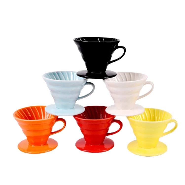 

Black 3-4 cups Ceramic Coffee Dripper Ceramic Coffee Dripper Hot sale ceramic coffee dripper