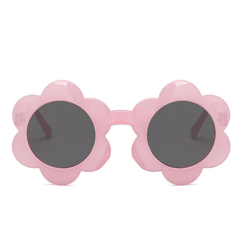 

Wholesale Cute Lovely Transparent Candy Color Flower Frame Round UV400 AC Lens Sunglasses for Girls Boys Kids Children 2021
