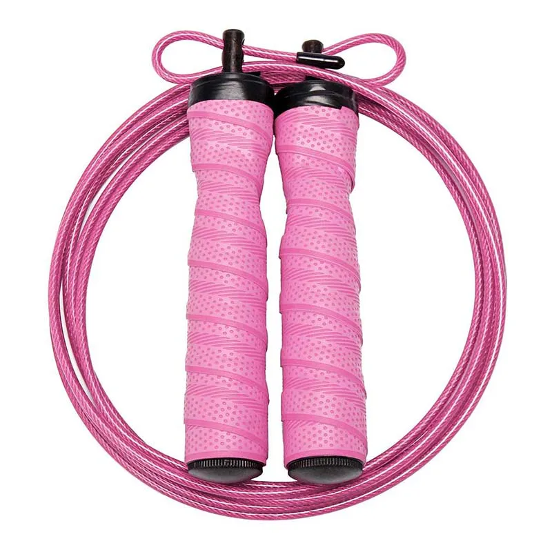 

Fitness Home Gym Training Custom Logo Adult Sweatband Handle PVC Speed Adjustable Weight Ball Bearing Skipping Jump Rope, Customized color