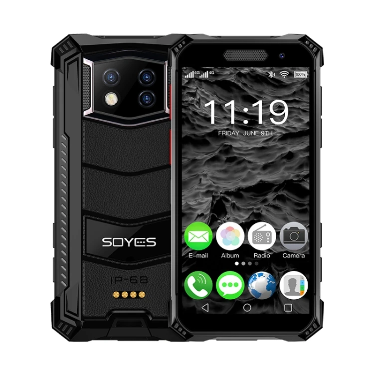 

SOYES S10 Max Rugged Phone IP68 Waterproof 3.5 inch Android 10 Octa Core 4G NFC Mobile Phones Smartphone
