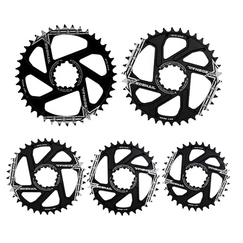 

Aluminum Alloy 32T/34T/36T/38T/40T Positive and negative teeth discs Bicycle chain wheel chainring Bicycle chainwheel, Black