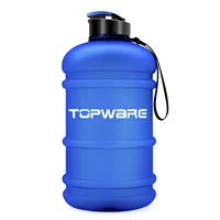 

motivational time marker water bottle 2.2L PETG high quality drinking jug wide mouth durable rope for gym hiking camping