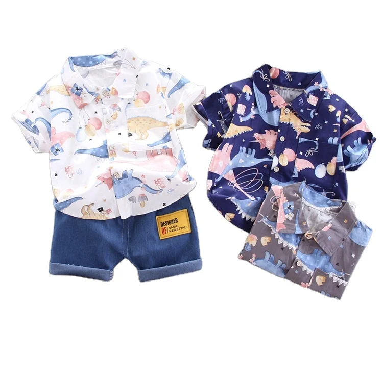

Wholesale Children Clothes Two Piece Set New Children's T-shirt Cartoon