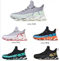 

Wholesale Custom Men's Fashion Sneakers 2019 New Style Synthetic Leather Running Shoes Breathable Mesh Casual Sport Shoe