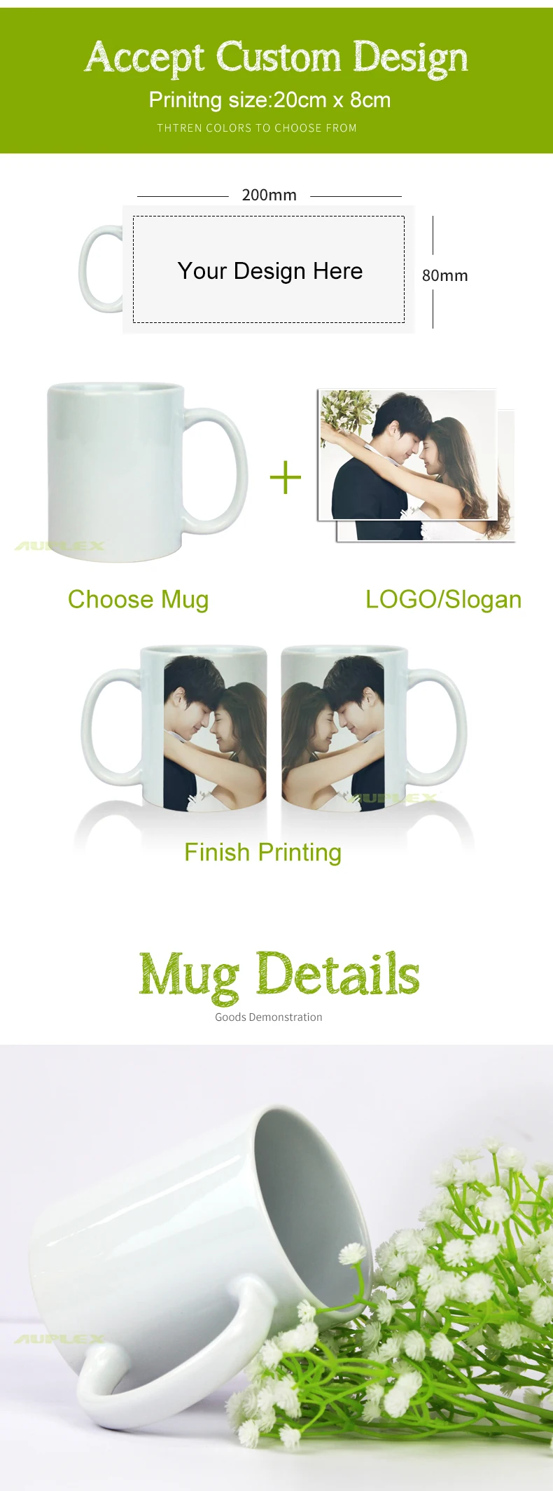 Ceramic Sublimation Heat Transfer Coating Mug Cheap Wholesale 11oz