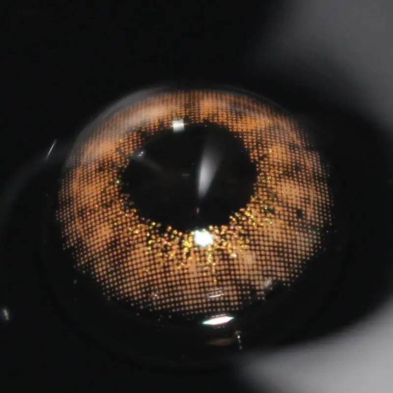 

New arrival yunyan brown 2 tone color contact lenses soft contact lens 14.3mm