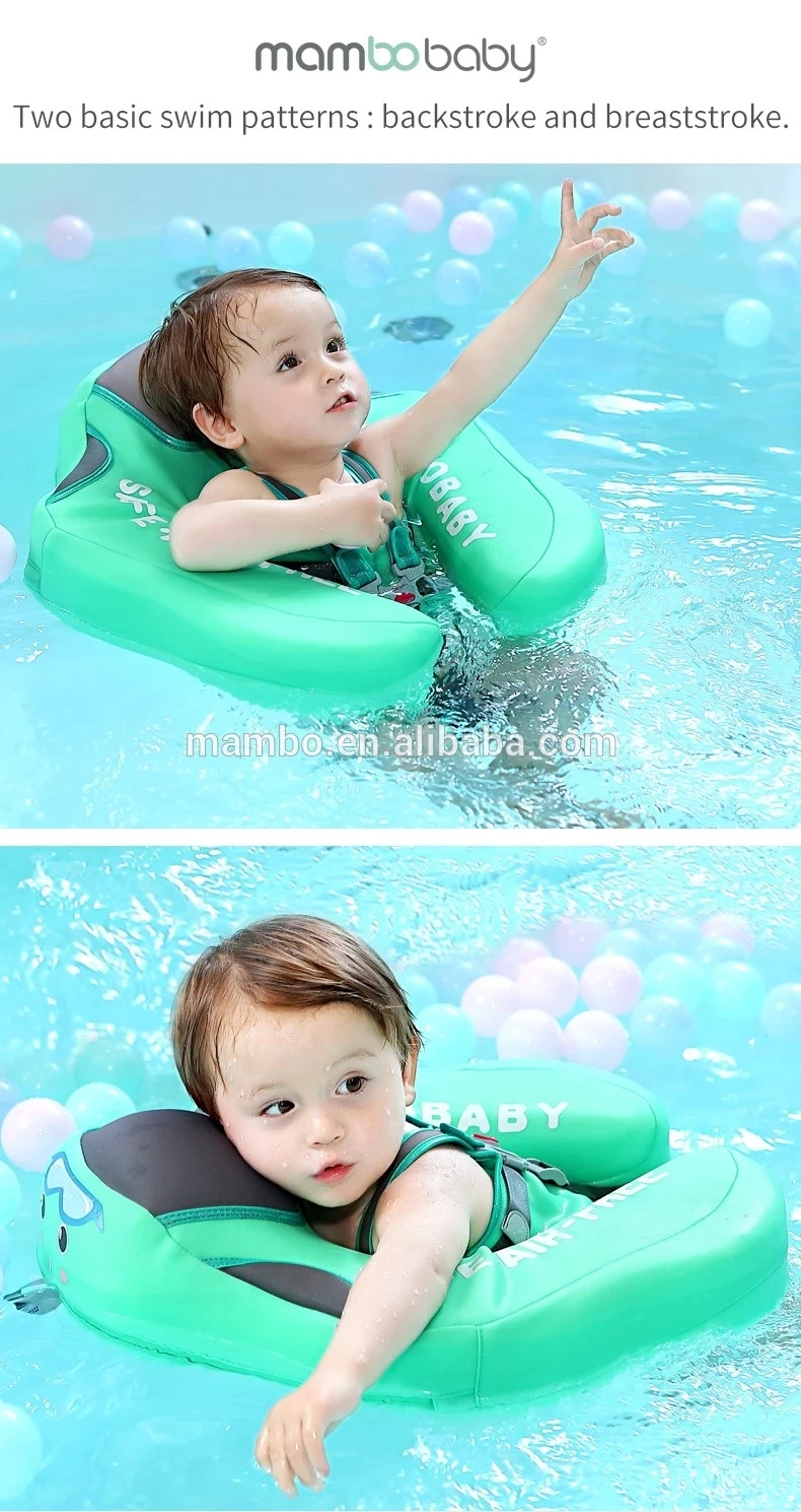 Mambobaby Non-inflatable Safe Baby Chest Float With Sun Canopy Flotador ...