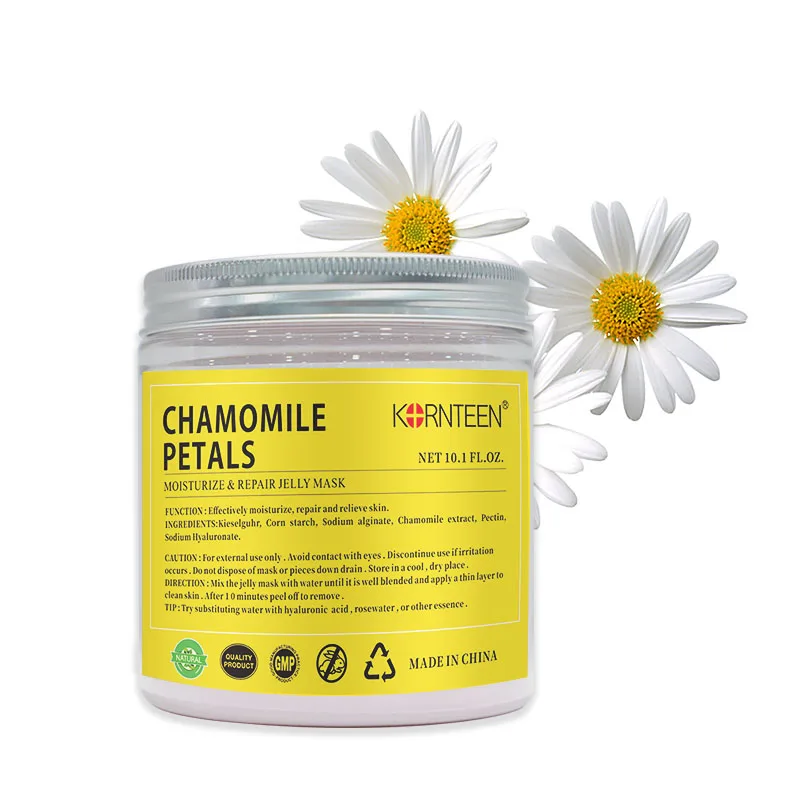 

Good Quality Kornteen Chamomile Powder Face Mask Hydrojelly Mask Powder Chamomile Blemish Clearing Nourishing Jelly Mask