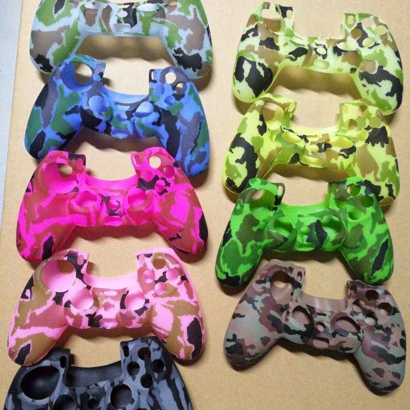 

Silicone case For PS4 Controller Durable Camouflage Color Silicone Skin joystick Protector Cover Case for PS4/xbox one Controlle, Colorful