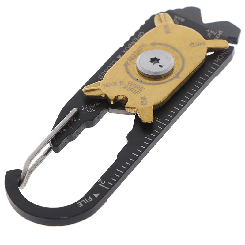 

Portable 20 in 1 Pocket Multi Tool Gadget Portable EDC Mini Utility Keychain Outdoor Camping Key Ring