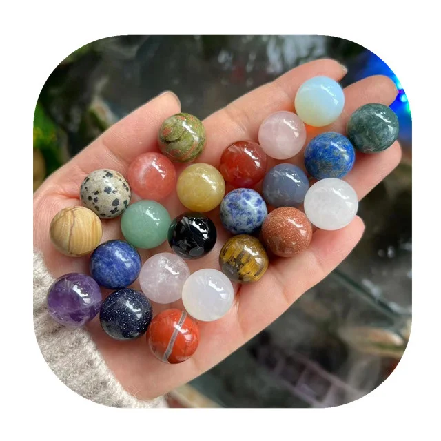 

New arrivals mini crystals healing balls natural mixed quartz crystal spheres for gift