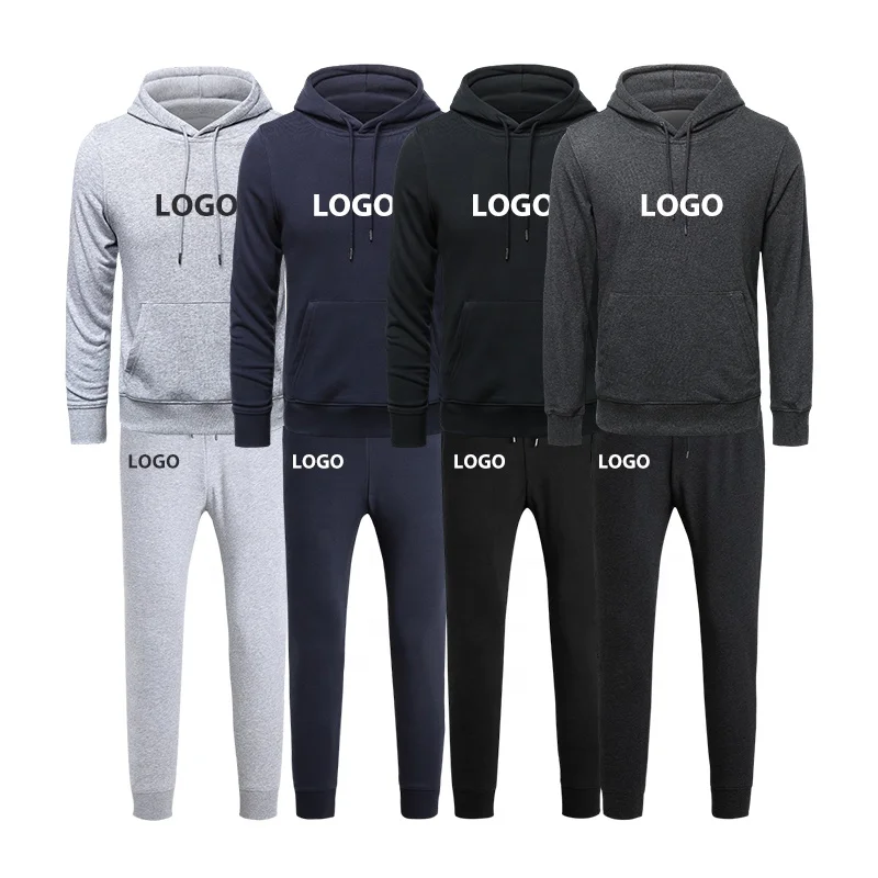 

heavyweight Embroidery hoodie set Unisex cotton hoodie custom logo blank mens hoodies sweatshirts