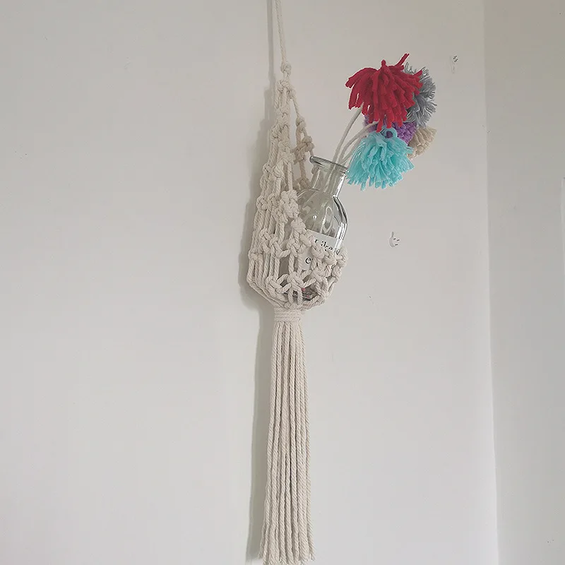 

Manufacturer Supplier China Cheap decorative hanging baskets flower basket macrame plant hangers