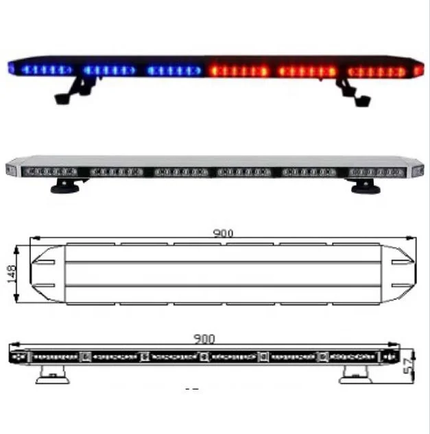 

Free Shipping New high bright 3 watt ECE R65 ECE R10 emergency vehicle warning lightbar recovery tow truck car flash light bar, Red, blue, amber, white, green or mixed color are available