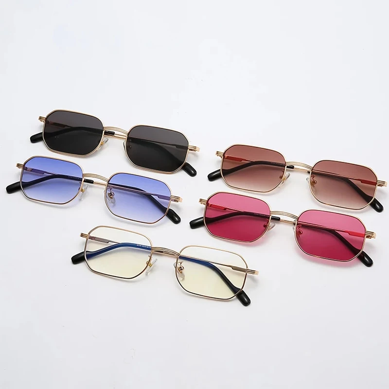 

brand rectangular eyeglasses sunglasses vintage luxury clear eyeglasses for women blue brown punk style men sun glasses