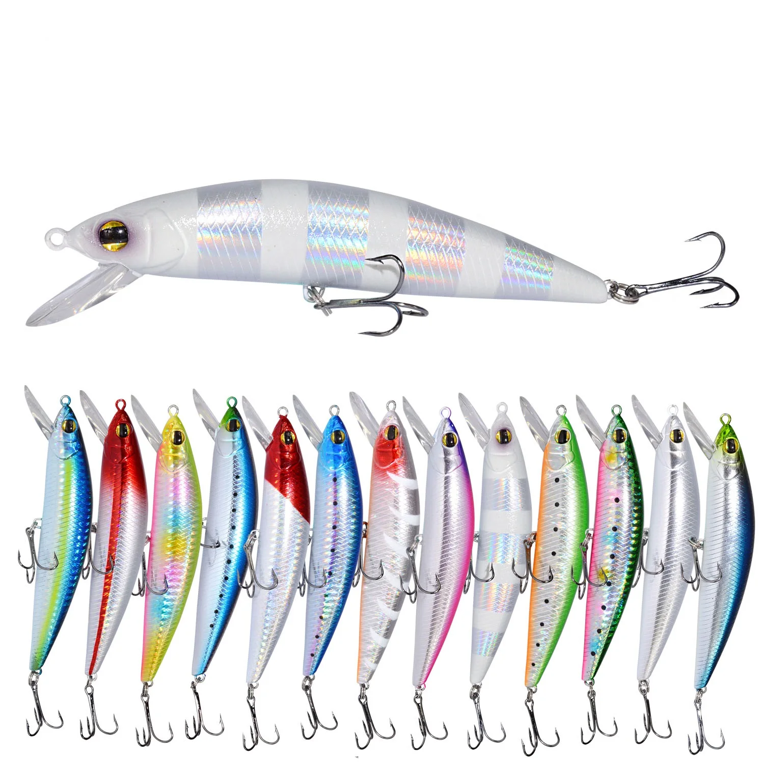 

Saltwater big plastic bait artifical lure 120mm 40g jointed minnow lure hard, Various color