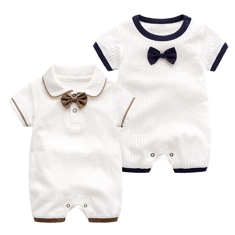 

INS Hot sale Outfits Baby Clothes Unisex Onsie Ropa Para Gentleman Baby Boys' Rompers, Picture shows