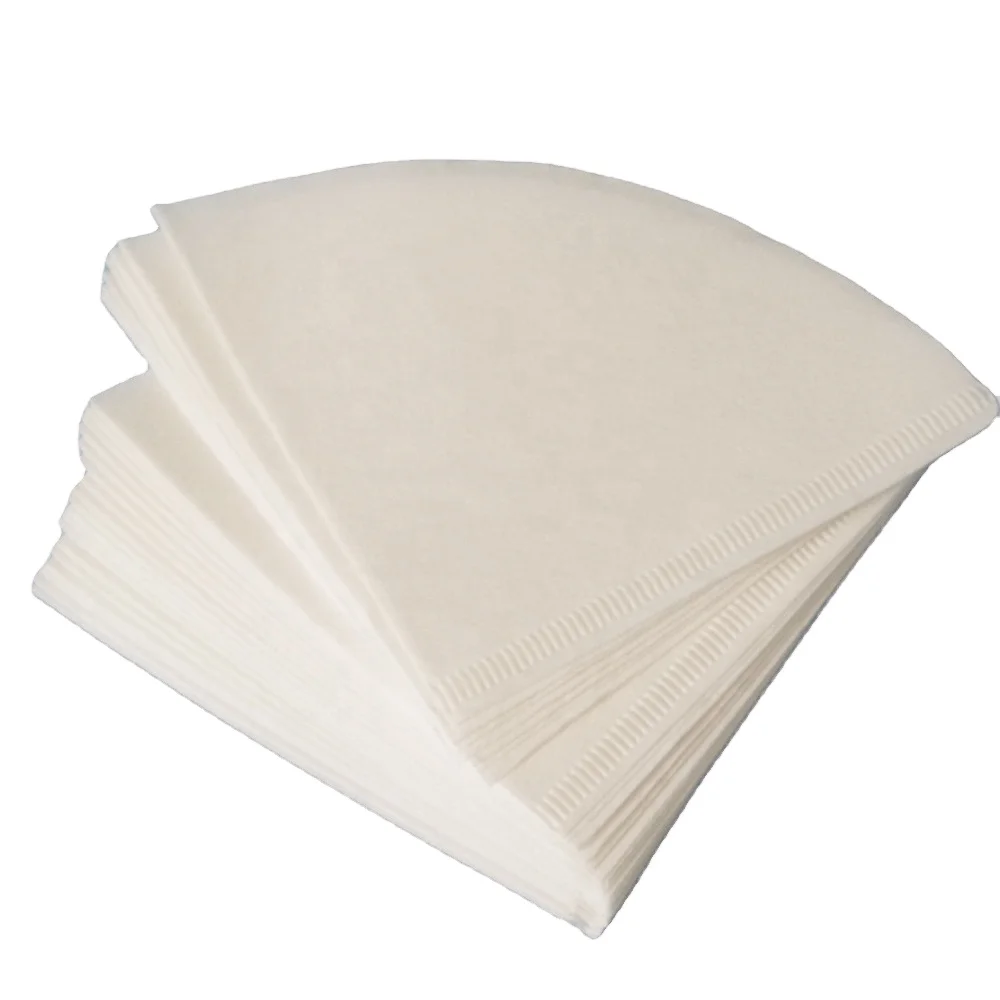

coffee filter paper  V02 white color natural color hand dripper, White and natural
