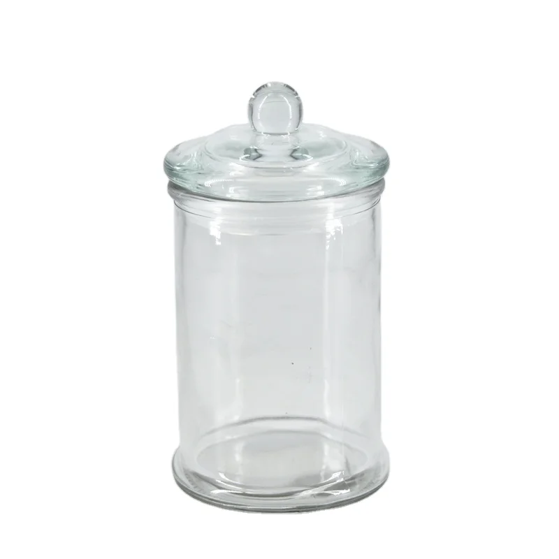 

Supplier 100-900ml Manufacturer Empty food Storage pantry jar glass canister food grade glass jars with lid, Transparent