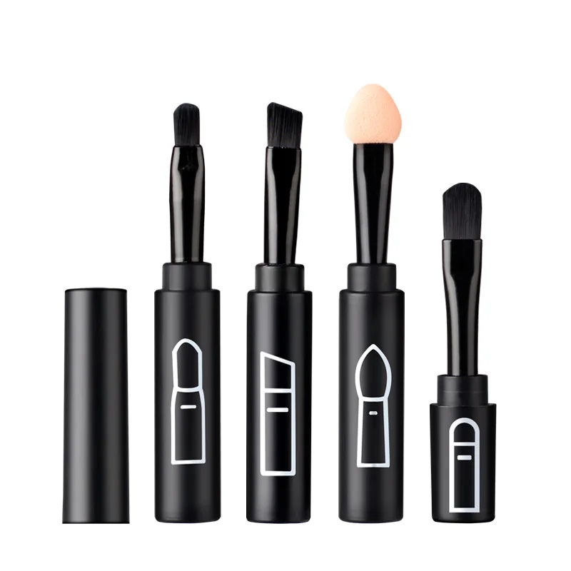 

Beauty tools portable 4-piece makeup brush female beginners eyebrow brush eye shadow brush combo set