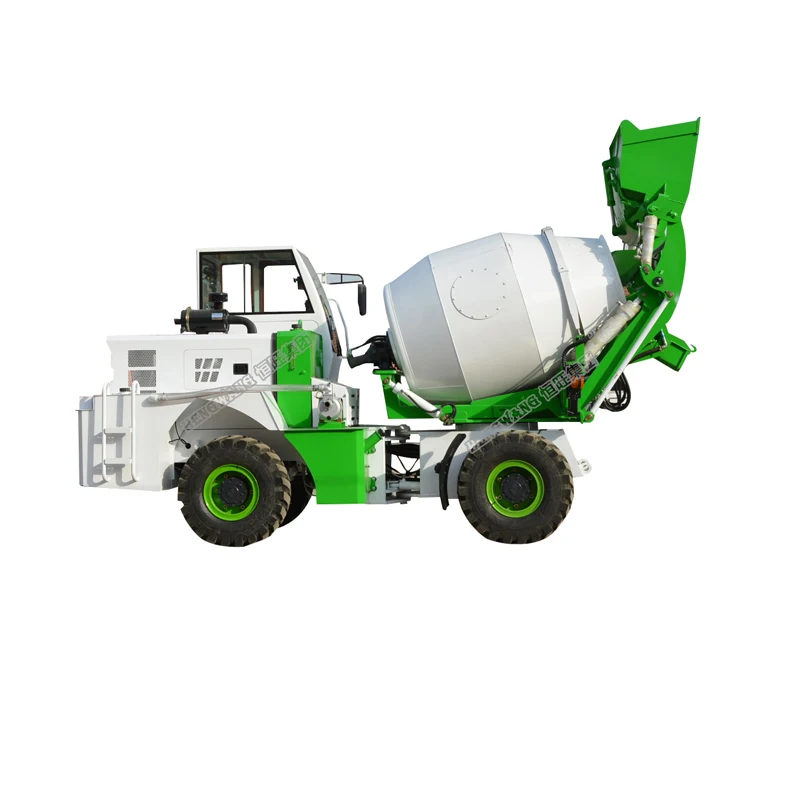 Self Loading 1.2 M3 Concrete Mixer Truck With Auto Grease And Water