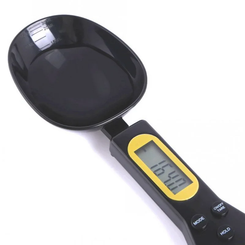 

M148 USB Charge Button Cell Pet Baby Baking Cooking Food Digital Spoon Scale Electronic Measuring Spoons with LCD Display, White, black