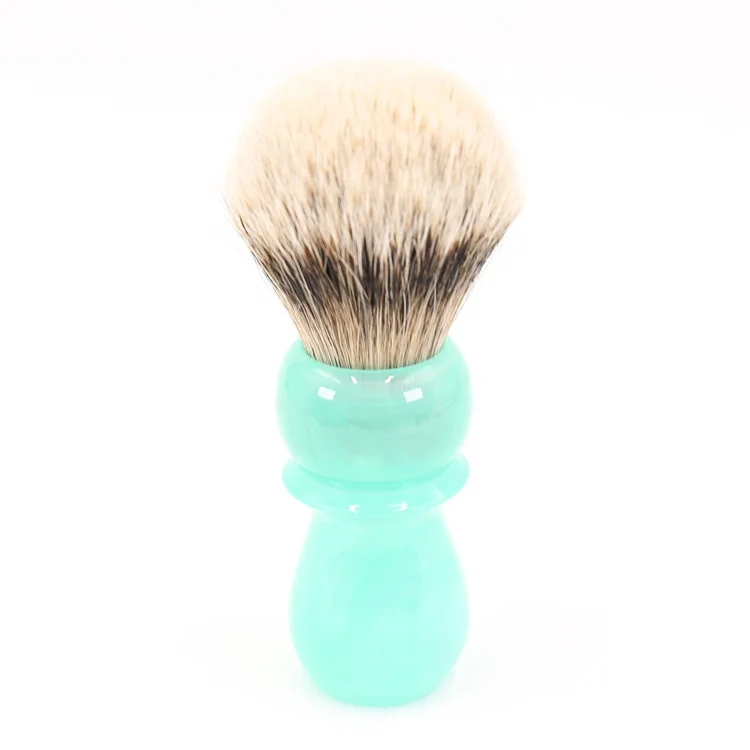 
Yaqi wholesale customeized mens shaving head bulb shape two band badger hair shaving brush knot 