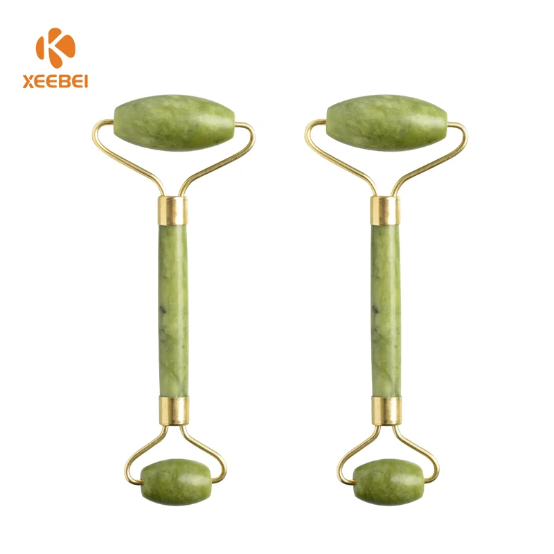 

beauty tools natural jade massager face roller, Green color