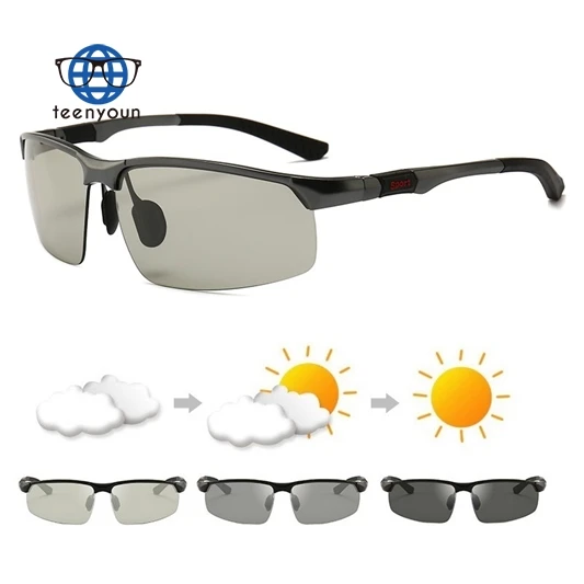 

Teenyoun Photochromic Sunglasses 2023 New Men Polarized Driving Glasses Male Change Color Sun Outdoor Sports