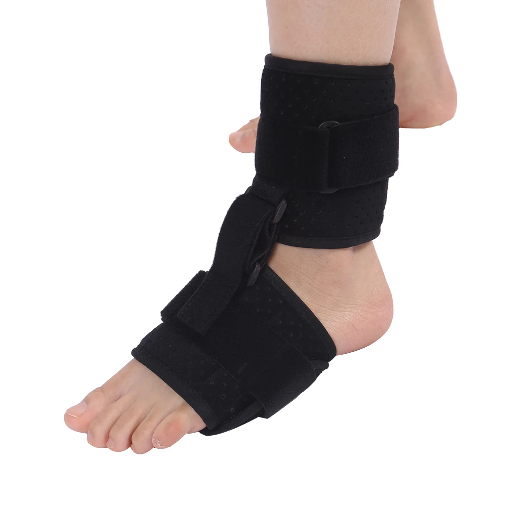 

Rehabilitation Device Orthotic Adjustable Plantar Fasciitis Foot Drop Brace Ankle Support, Black/customized
