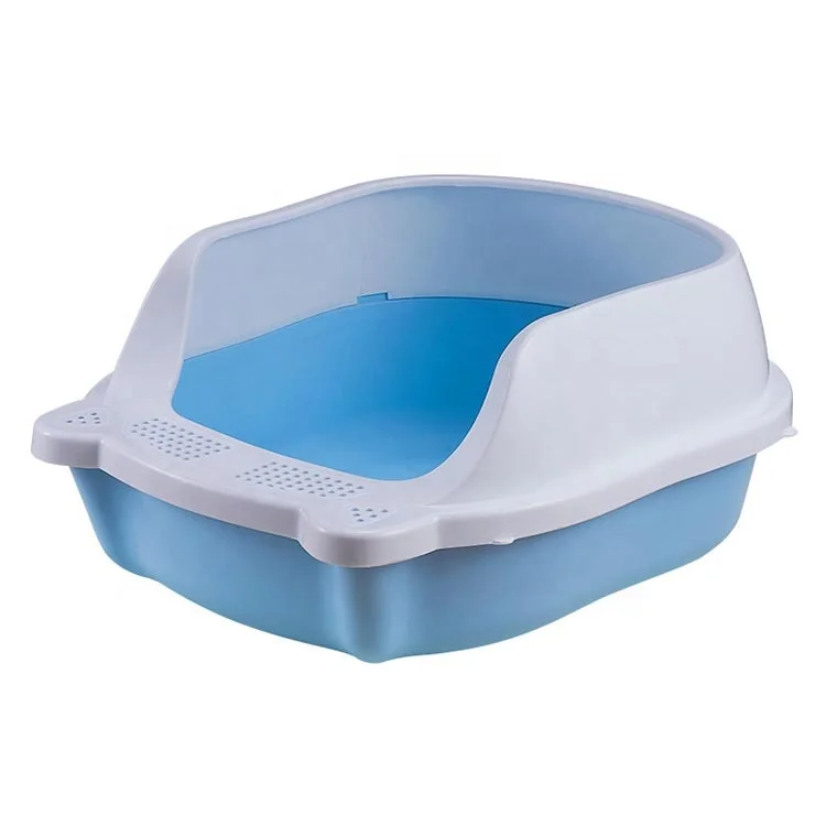 

New products pet shop online toilet cat litter box cat plastic litter box elegante cat ceramic toilet, 2 colors