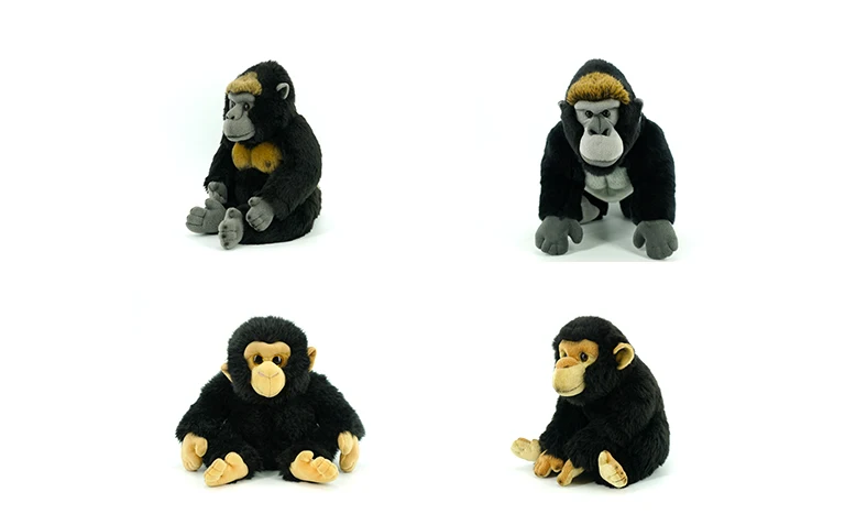 Chimpanzee Stuffed Animal Plush Toy Gorilla Plush Toys Custom Wild Animal Stuffed Toys