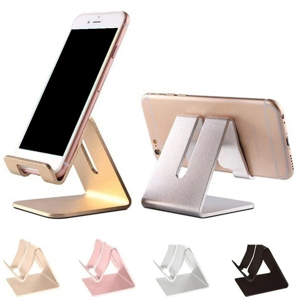 

Mobile Phone Holder Stand Metal Tablet Desk Mounts & Holders for iPhone X / 8/7/6 Plus for ipad, Black,silver,gold,rose gold