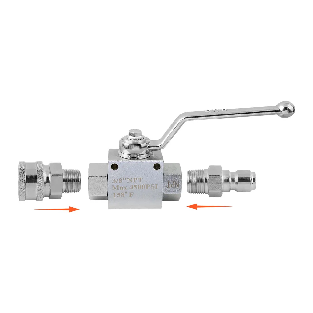 4500psi High Pressure Washer Hose Ball Valve Stainless Steel Kit Buy Ball Valve,Pressure