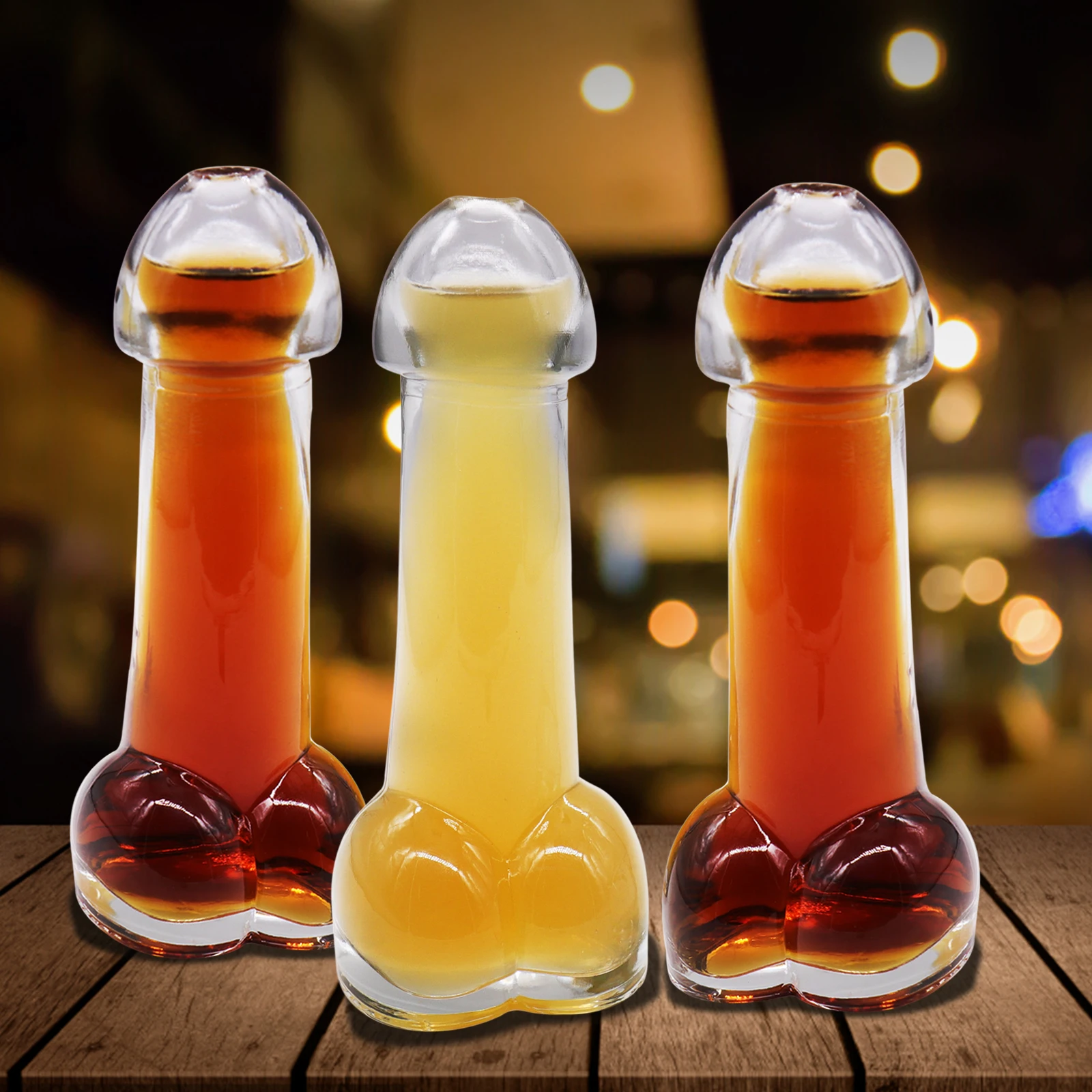 

150mL Champagne Drinkware Nightclub Glass Bottle Bar Party Penis Shape Wine Glass Cocktail Cup, Transparent