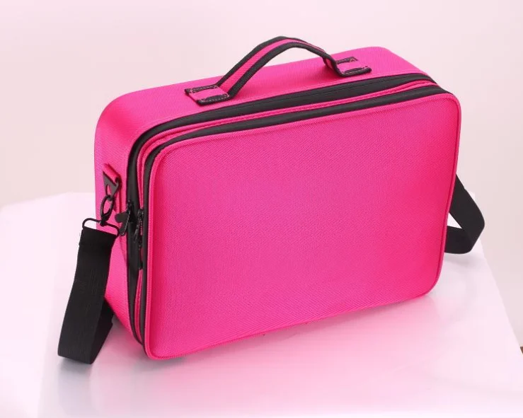 

Makeup Case Travel Cosmetic Case Professional Large Size Makeup Bag Organizer Artist Storage Bag with EVA Adjustable Dividers, Customized