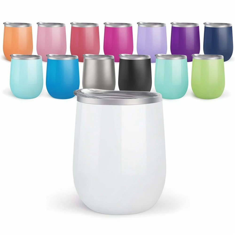 

Hot sale Stainless steel 9oz 12oz double wall Egg Wine Tumbler