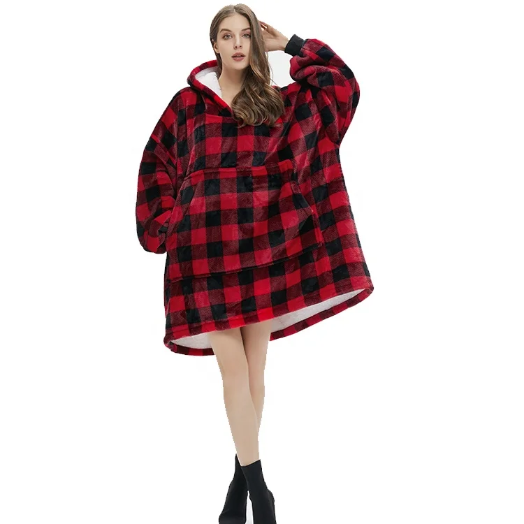 

Ready To Ship Super Soft TV Blanket Oversized Comfy Sherpa Blanket Hoodie
