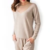 Fashion Long Sleeve Square Neck Jumper women pullover sweater