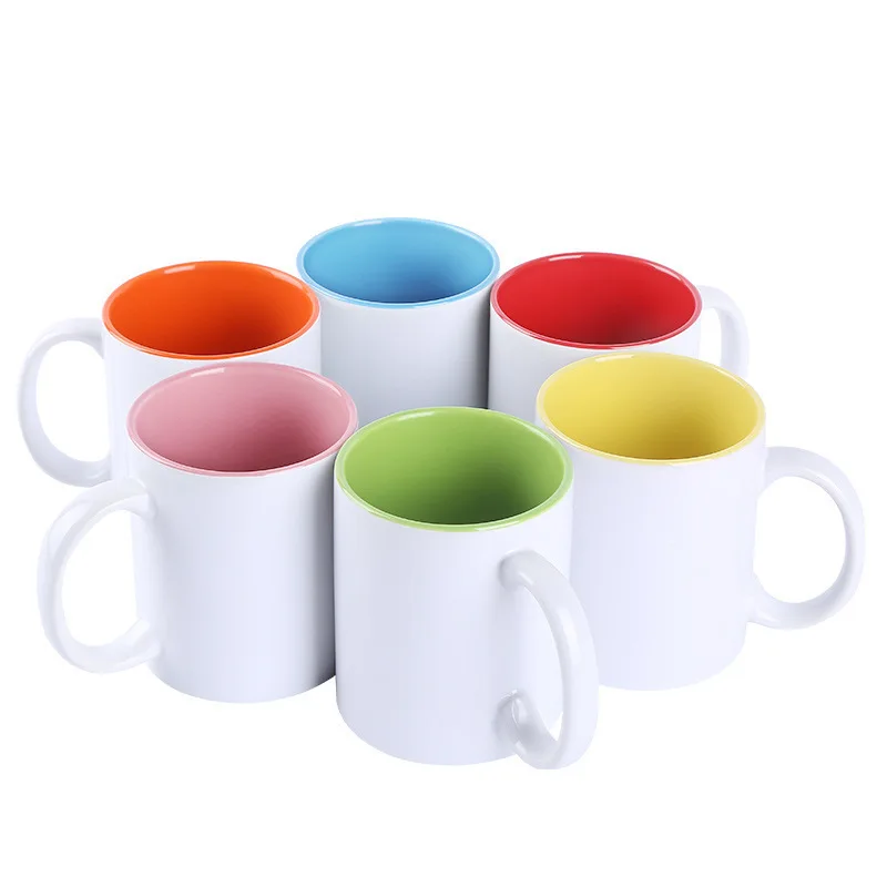 

Wholesale Hight Quality Sublimation 11oz White Blank Ceramic Mugs Coated Plain White Cups