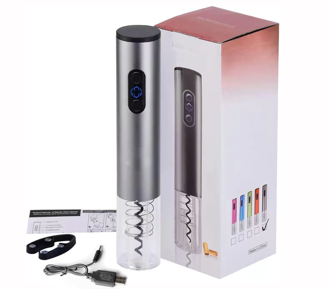 

SUNWAY Smart Kitchen Gadget 2020 USB Charged Automatic Bottle Opener Electric Wine Corkscrew Popular on Amazon