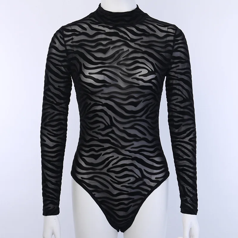

2020 New Arrivals irregular stripe ladies women bodysuit