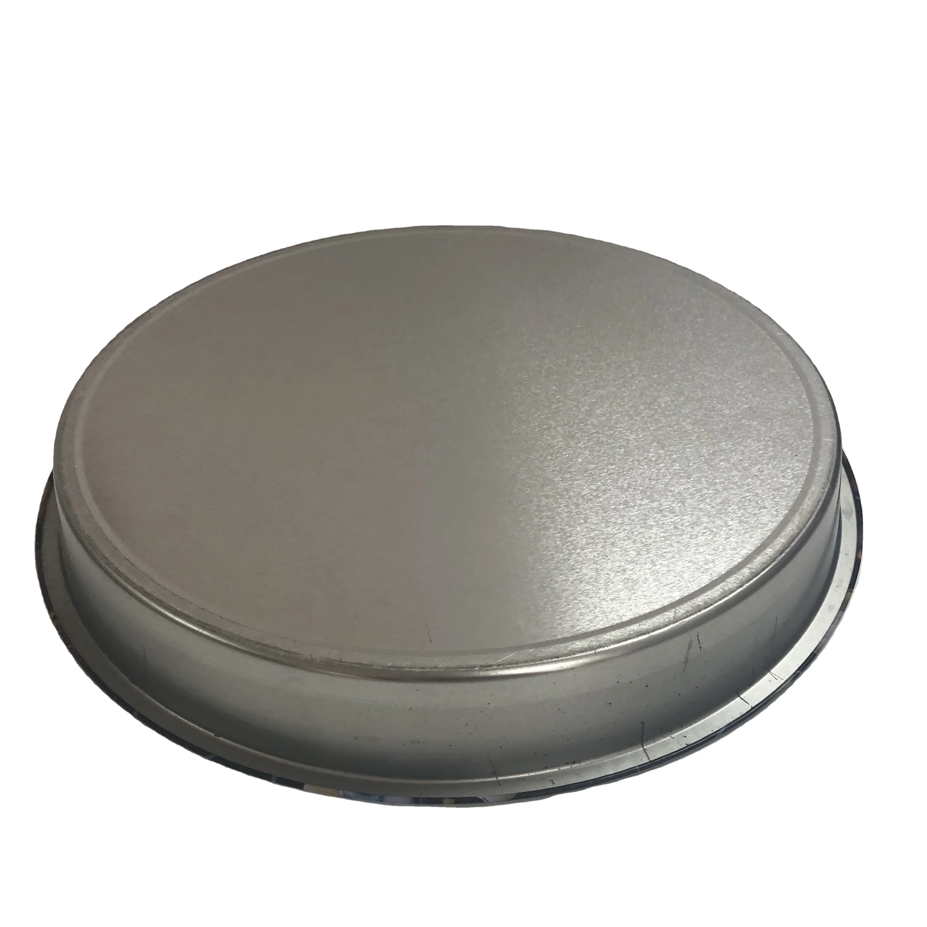 33x4cm Wholesale Round Antislip Serving Rolling Metal Tin Tray For Bar