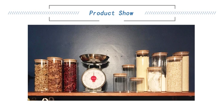 Glass storage jar