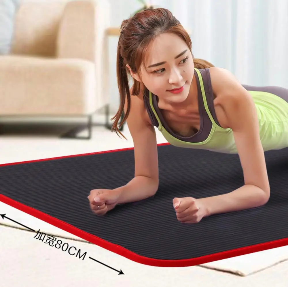 

10mm Thickened Non-slip Tear Resistant NBR Fitness Mats Exercise Sports Yoga Gym Gymnastics Workout Mat