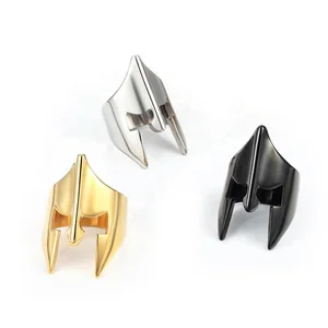 Shenzhen CZ Stone Gold Plating Cluster Stainless Steel Ring High End Mens Jewelry