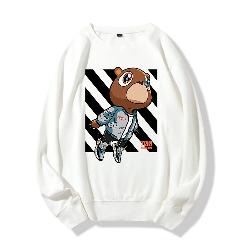 

2021 Hot Sale Cute Bear Customized Graphic Sweatshirt Women Fashion Streetwear Femme Clothing