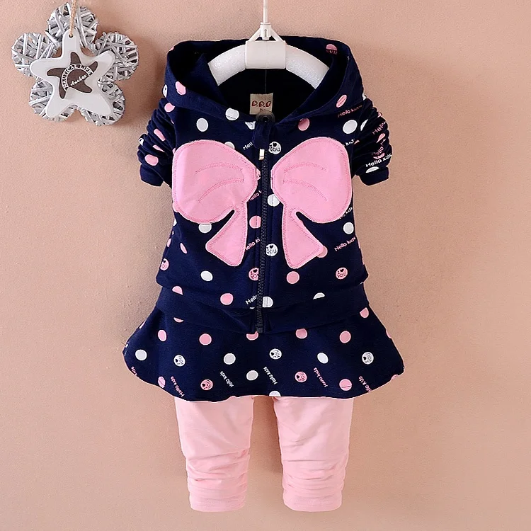 Chinese garment makes children's zipper jacket  children's suit kids winter clothes girls' clothing sets